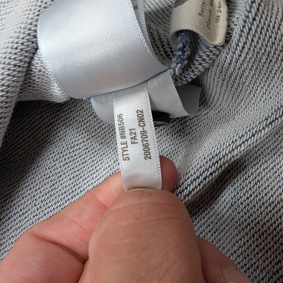 Madewell Jacket Womens M Blue Indigo Terry Shirt Shaket French Terry Chore - Picture 8 of 8